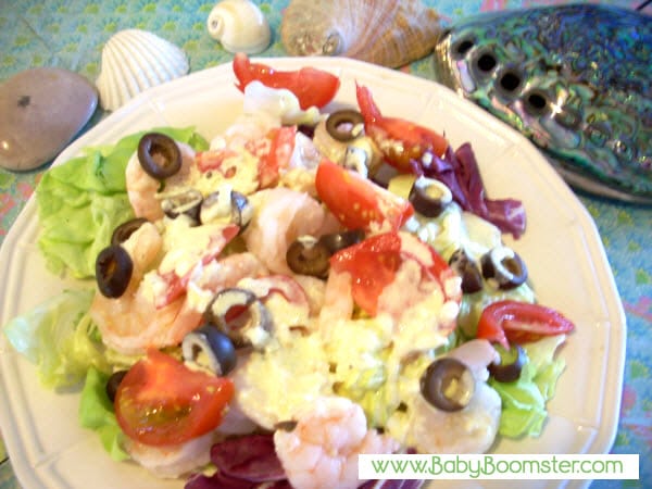 Shrimp Salad with Turmeric Dressing