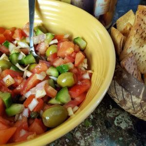 Spanish Style Tomato Olive Salad