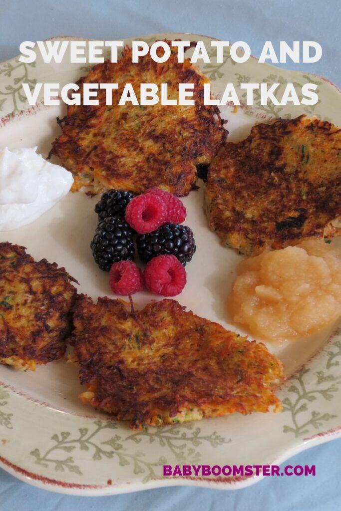 Sweet potato and vegetable latkas