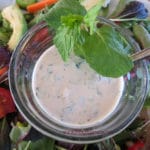 Mint Tahini Salad Dressing