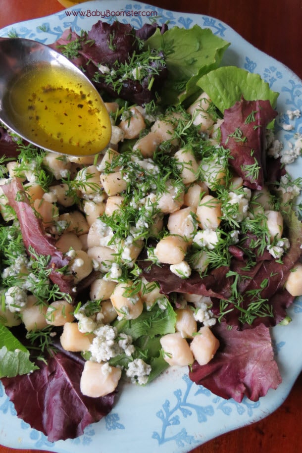 Baby Boomer Recipes | Scallop Salad with Blue Cheese and Dill