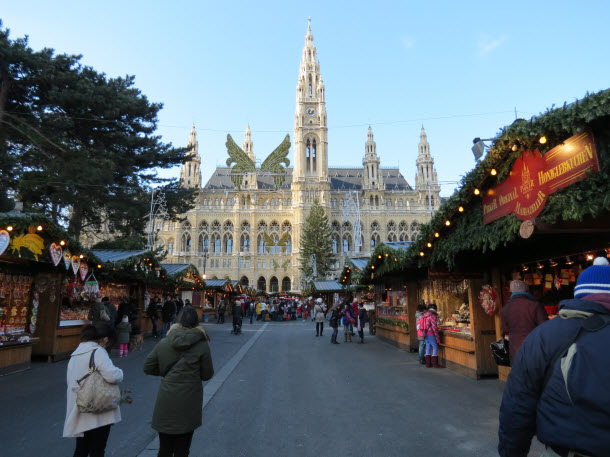 Christmas Market at the Rathausplatz in Vienna