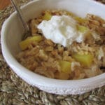 Oatmeal with Pineapple walnuts and golden raisins