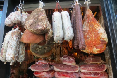 Meat Shop in Rome Italy