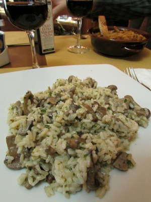 Risotto and Funghi Siena