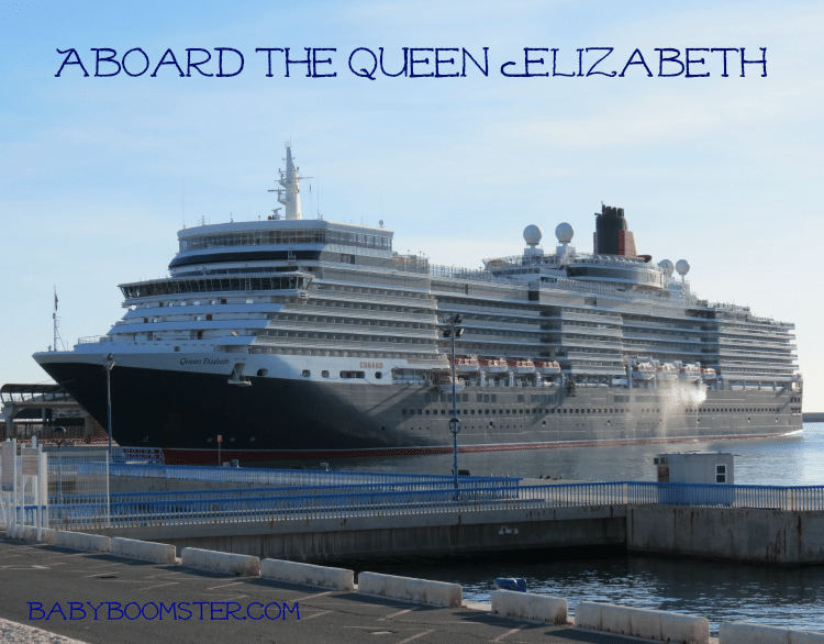 Aboard the Cunard Line Queen Elizabeth