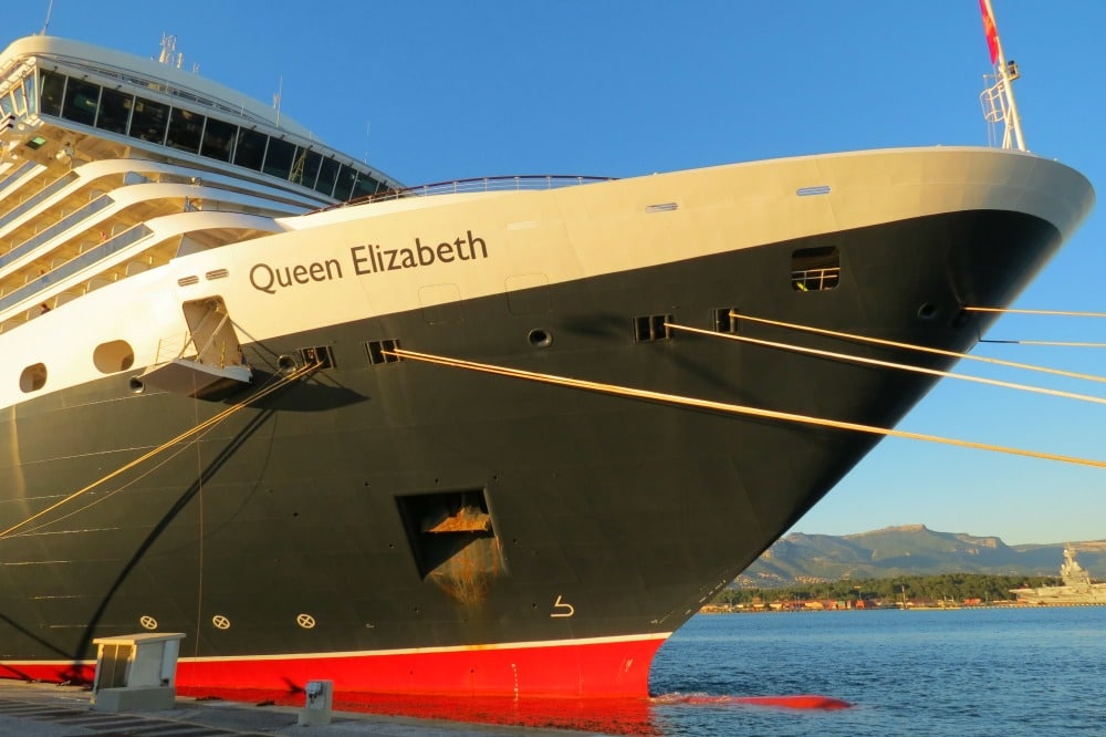 Baby Boomer Travel | Cruising | Cunard Queen Elizabeth bow