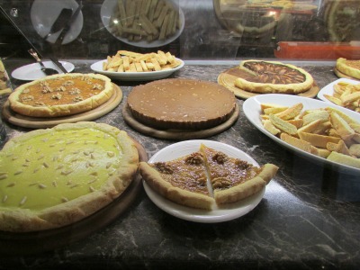 A variety of pies and tarts in Montecarlo, Italy