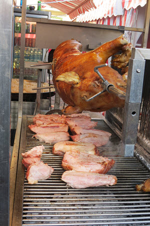 Pig on a spit in Florence