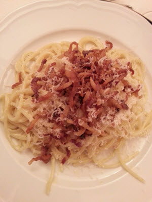 Spaghetti Carbonara in Montecatini Terma