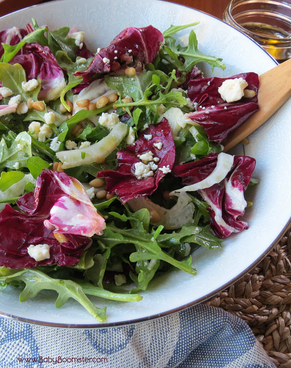 Baby Boomer Recipes | Italian Inspired Salad with Arugula and Radicchio