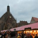 View of the Christmas Market and Cathedral in Nürnberg