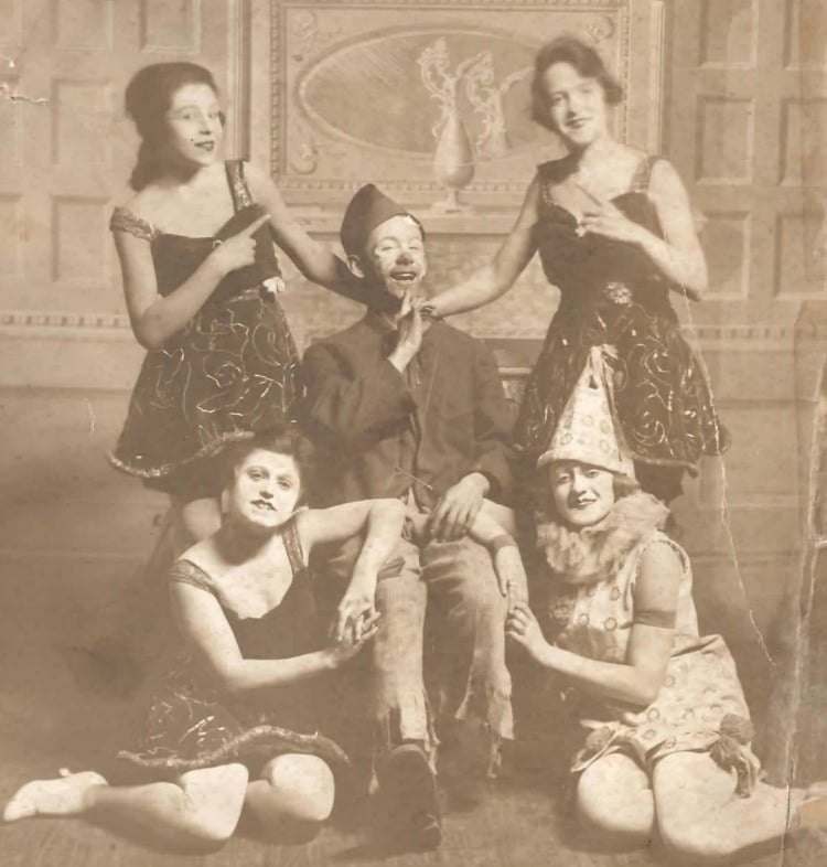My Grandmother Miriam West (top left) - Vaudeville 1918 New York