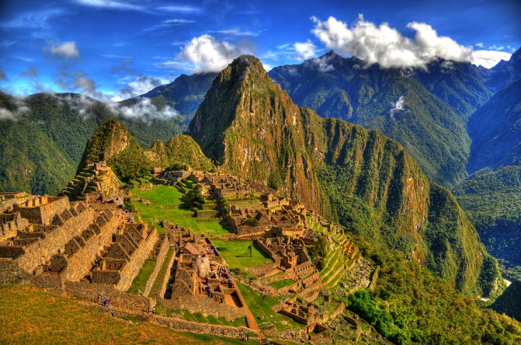 The ruins of the lost city of Machu Picchu, Peru