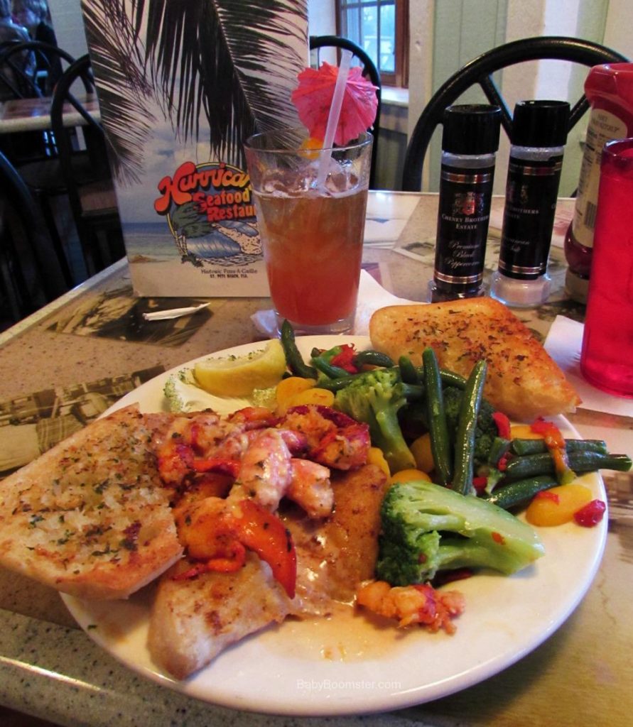 Grouper Dinner at The Hurricane Restaurant in Pass-a-Grille