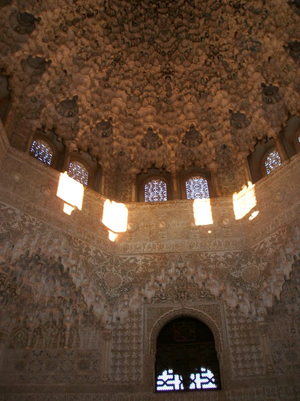 Baby Boomer Travel | Granada, Spain | Alhambra Sala de las dos Hermanas ceiling