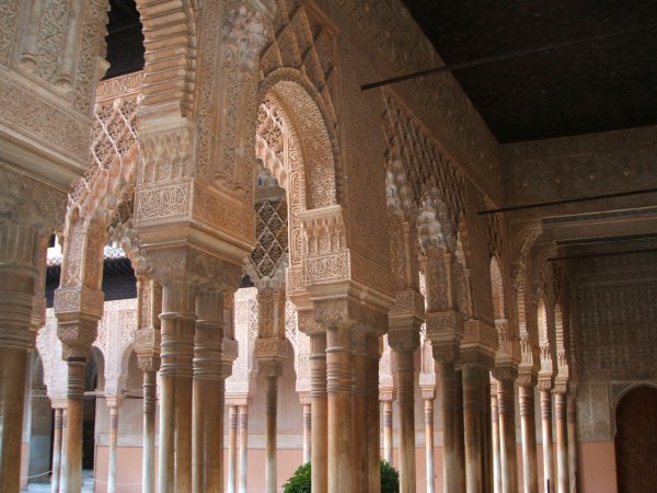 Baby Boomer Travel | Granada, Spain | Alhambra Patio of Lions columns