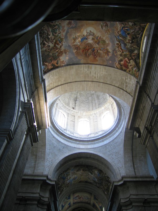 Baby Boomer Travel | Spain | Madrid - El Escorial ceiling and cupola