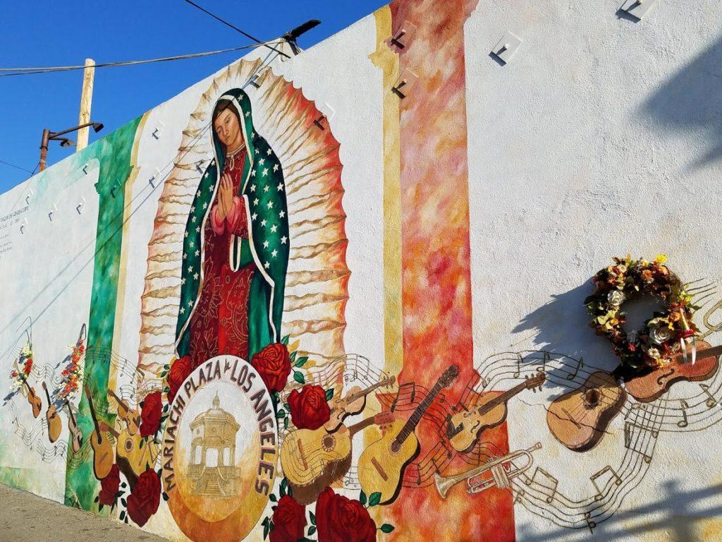 Mural at Mariachi Plaza