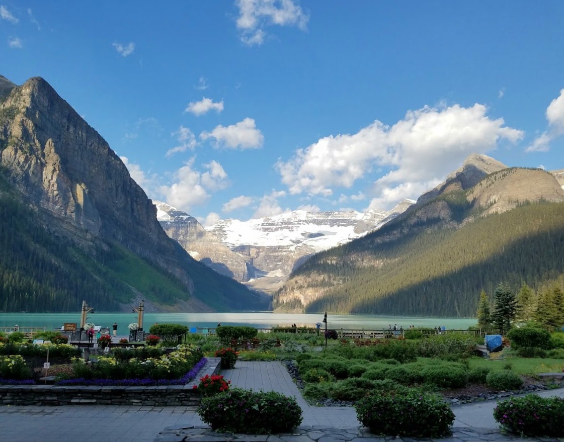 View from the Fairmont Chateau at Lake Louise -#Canada #LakeLouise