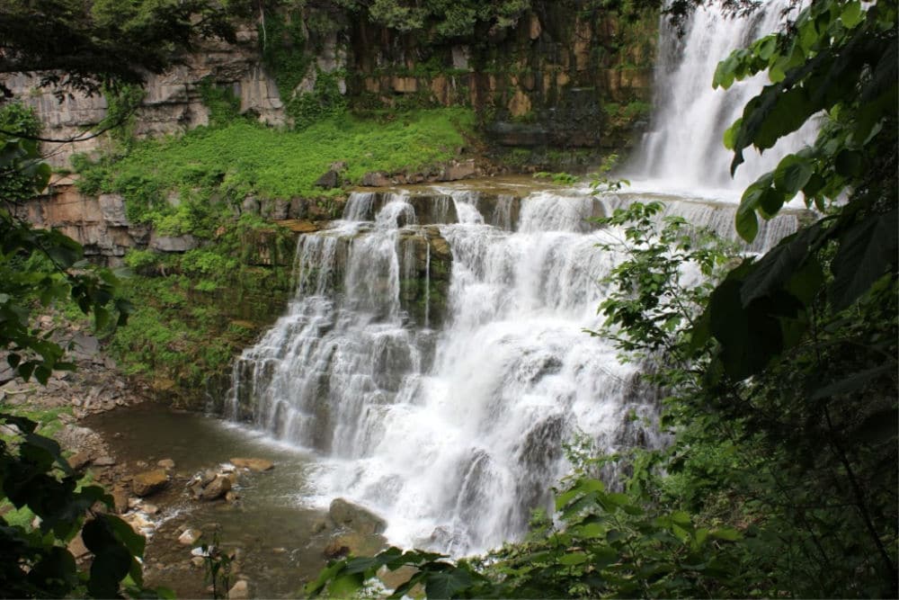 Chittenango waterfall Central State New York - #travel #NewYork #waterfalls