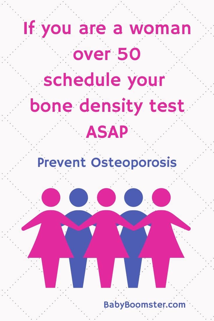 Women over 50 need to schedule their bone density test ASAP. A fall can be life-changing and devastating. 1 in 2 women over 50 in the U.S. break a bone due to #osteoporosis in their remaining lifetime.