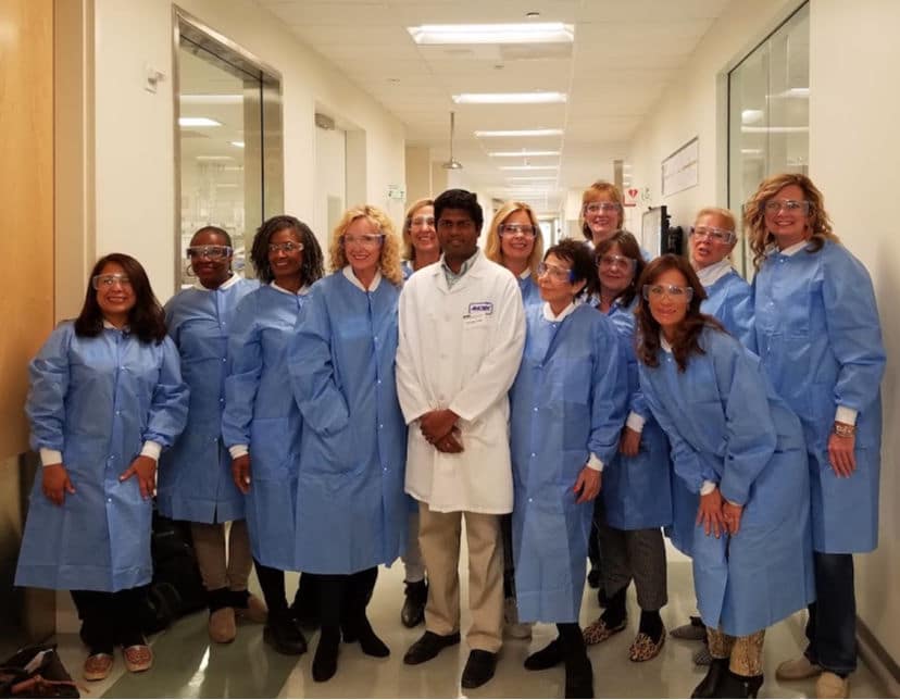 Touring Amgen Labs with Women Over 50 bloggers and influencers