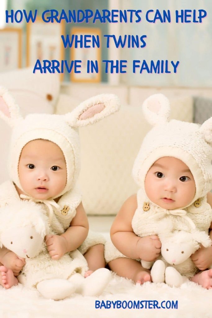 Twins - Babies with bunny hats