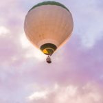 clouds with balloon