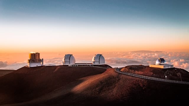 The top of Mauna Kea in Hawaii.
