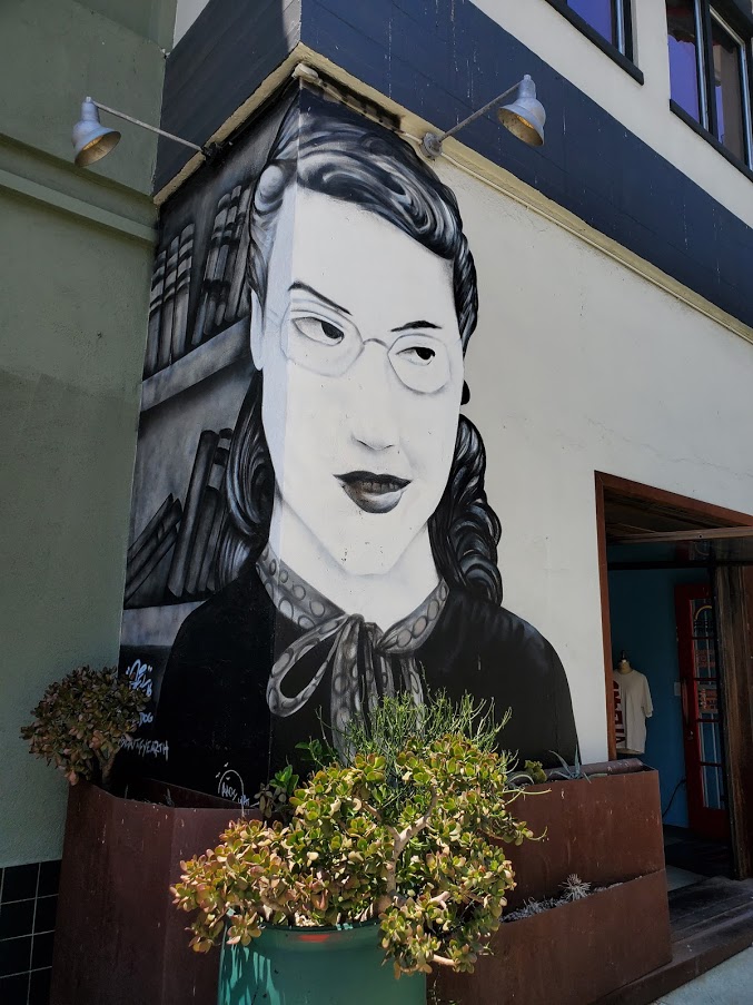 Mural of a woman in Los Angeles Chinatown