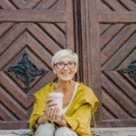 older woman traveling solo