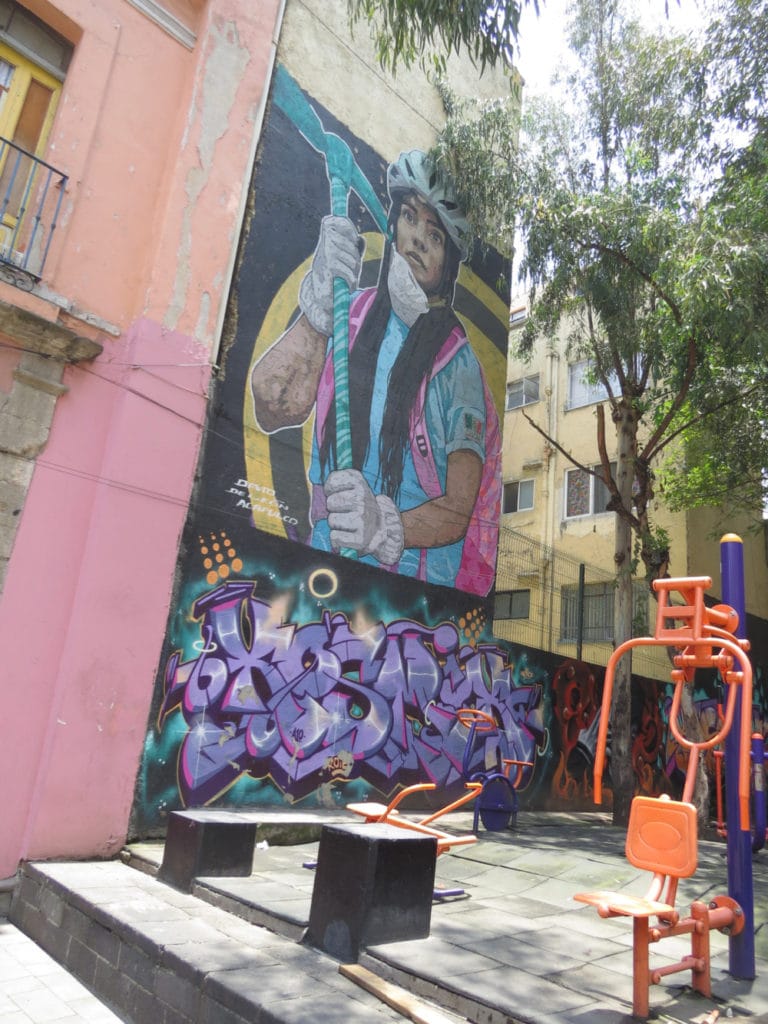 Mural at a playground Mexico City