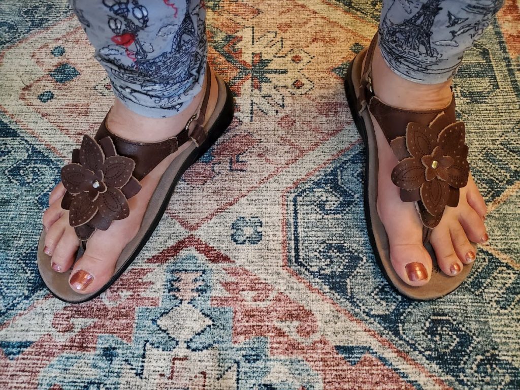 Therafit Capri leather sandals.