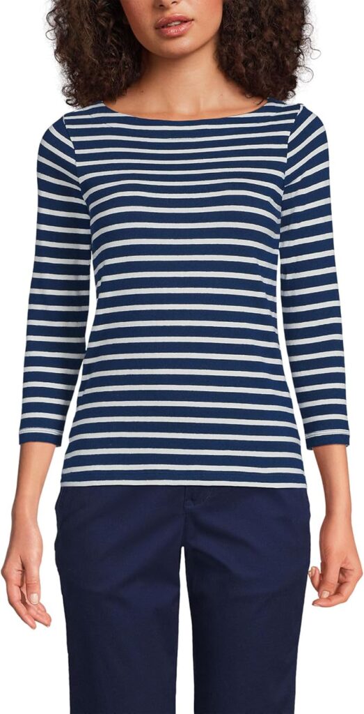 Lands' End Mariner Boatneck Top