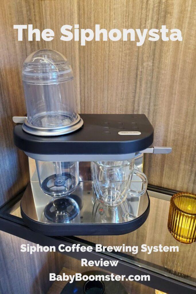 The Siphonysta siphon coffee brewing system