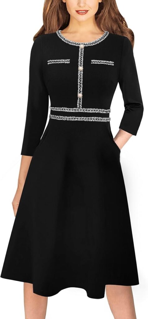 Shift Dress with defined waist - Pear shape