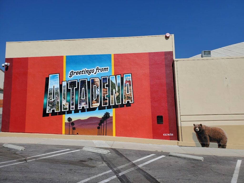 Altadena mural at Grocery Outlet