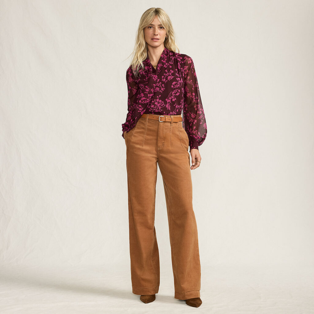 Lands' End Corderoy Wide Leg Trousers