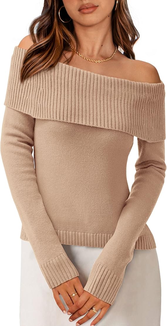 PrettyGarden Off the Shoulder sweater on Amazon