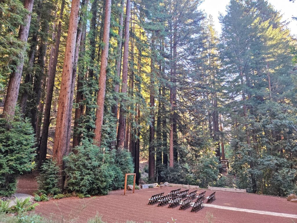 Waterfall Lodge and Retreat wedding area.