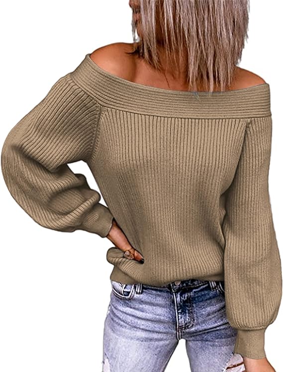 Kirondo off the shoulder sweater on Amazon