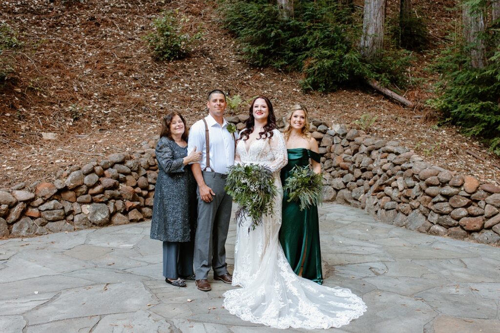Wedding in Santa Cruz in the redwoods.