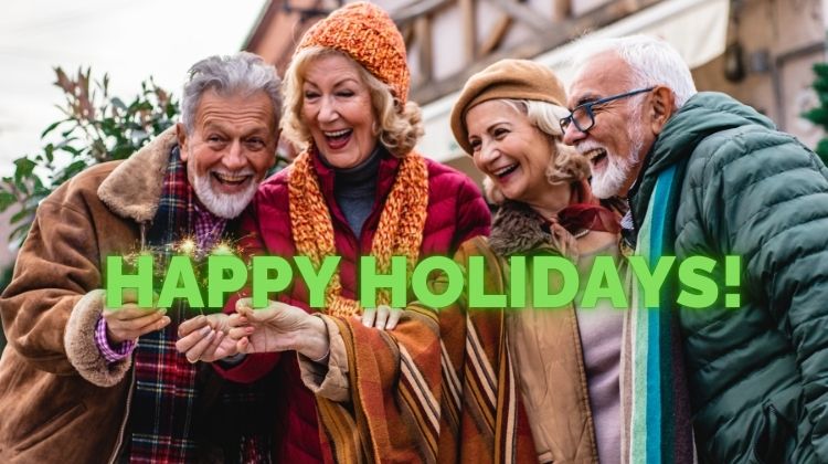 Seniors celebrating holidays