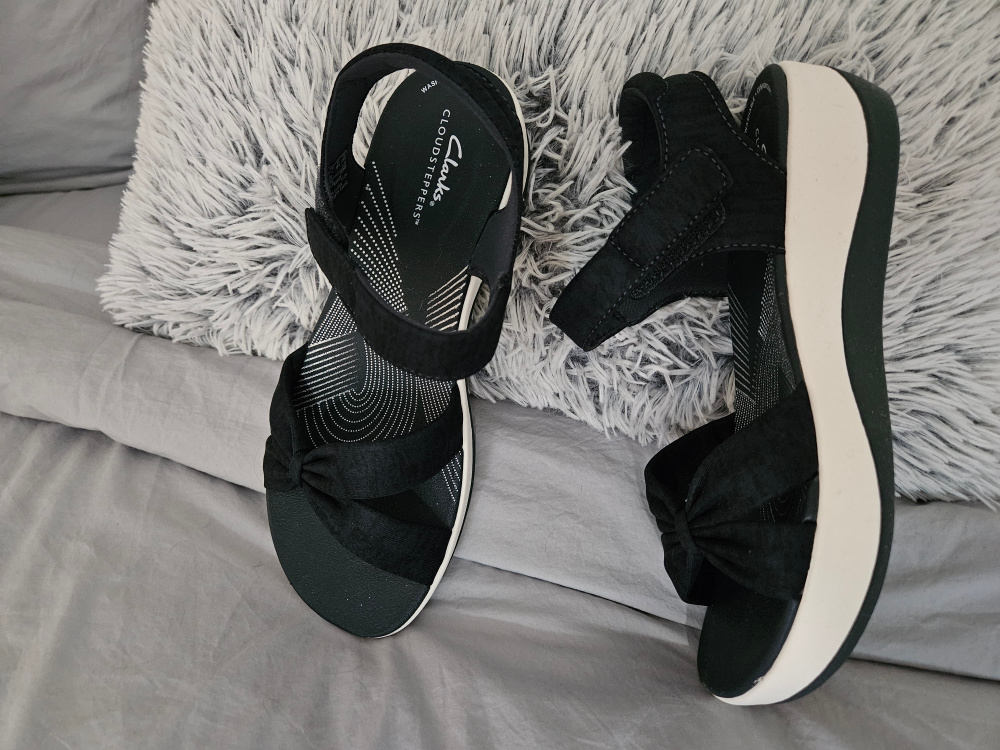 Clarks Arla Shore Sandals.