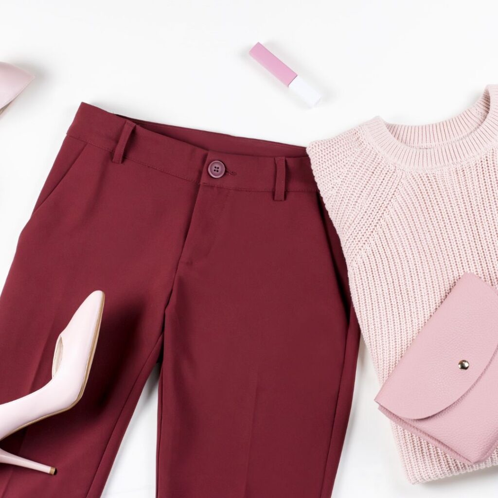 Pink and Burgundy Color Combination