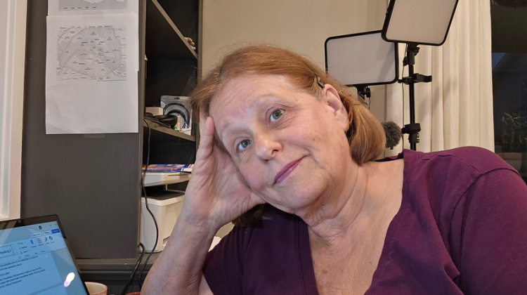 a worried older woman