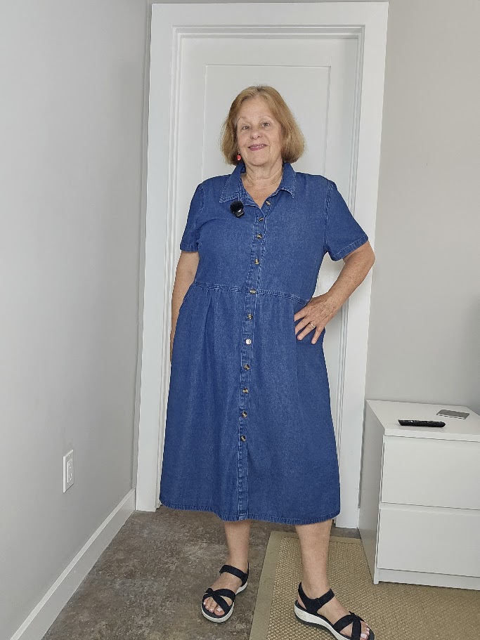 Denim shirt dress from Amazon.